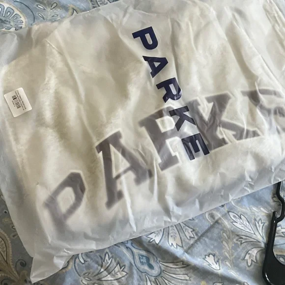 Parke Light Gray Sweatshirt Parke Varsity Mockneck - Picture 10 of 11